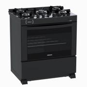 Fogão 5 Bocas Venax Delplus Vitreo Bl Preto Mesa em Vidro – Bivolt