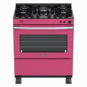Fogão 5 Bocas Venax Gaudi Vetro Vitreo Rosa Mesa em Vidro - 110v - 22200