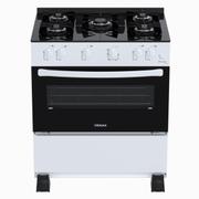 Fogão 5 Bocas Venax Picasso Line Branco Mesa em Vidro - Bivolt