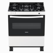 Fogão 5 Bocas Venax Picasso Vitreo Branco Mesa em Vidro – Bivolt – 22133