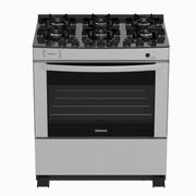Fogão 6 Bocas Venax Delplus Vitreo Bl Inox Mesa em Vidro - Bivolt