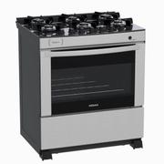 Fogão 6 Bocas Venax Delplus Vitreo Bl Inox Mesa em Vidro - Bivolt