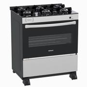 Fogão 6 Bocas Venax Picasso Vitreo Inox Mesa em Vidro - Bivolt - 23642