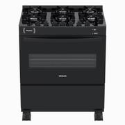 Fogão 6 Bocas Venax Picasso Vitreo Preto Mesa em Vidro - Bivolt - 23643