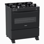 Fogão 6 Bocas Venax Picasso Vitreo Preto Mesa em Vidro - Bivolt - 23643 Fogão 6 Bocas Venax Picasso Vitreo Preto Mesa em Vidro - Bivolt - 23643
