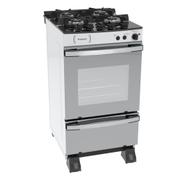 Fogão 4 Bocas Venax Palladio Vitreo Branco Mesa em Vidro - 110v - 22088