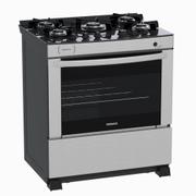 Fogão 5 Bocas Venax Delplus Vitreo Bl Inox Mesa em Vidro - Bivolt