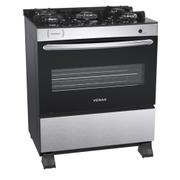 Fogão 5 Bocas Venax Picasso Vitreo Inox Mesa em Vidro - Bivolt - 22134
