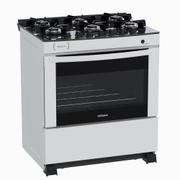 Fogão 6 Bocas Venax Delplus Vitreo Bl Branco Mesa em Vidro - Bivolt