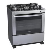 Fogão 6 Bocas Venax Delplus Vitreo Bl Inox Mesa em Vidro - Bivolt