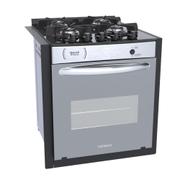 Fogão 4 Bocas de Embutir Venax Gaudi Prisma Vitreo El Inox Mesa em Vidro – Bivolt