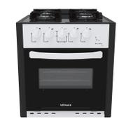 Fogão 4 Bocas de Embutir Venax Picasso Line Branco Mesa em Vidro - Bivolt