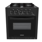 Fogão 4 Bocas de Embutir Venax Picasso Line Preto Mesa em Vidro – Bivolt