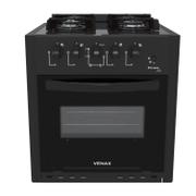 Fogão 4 Bocas de Embutir Venax Picasso Line Preto Mesa em Vidro - Bivolt