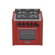 Fogão 4 Bocas de Embutir Venax Temis Vermelho - 220v - 34299