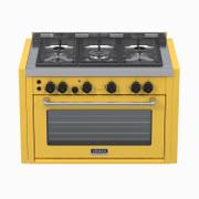 Fogão 5 Bocas de Embutir Venax Temis Amarelo - 110v - 25982