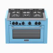 Fogão 5 Bocas de Embutir Venax Temis Azul - 110v - 25983