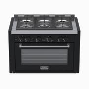 Fogão 5 Bocas de Embutir Venax Temis Preto - 110v - 25988