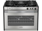 Fogão 5 Bocas de Embutir Venax Gaudi Platinum Vitreo Inox Mesa em Vidro - 220v - 22232