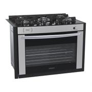 Fogão 5 Bocas de Embutir Venax Gaudi Prisma Vitreo Bl Inox Mesa em Vidro - Bivolt Fogão 5 Bocas de Embutir Venax Gaudi Prisma Vitreo Bl Inox Mesa em Vidro - Bivolt