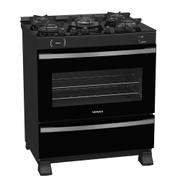 Fogão 5 Bocas Venax Maxi Vitreo Preto Mesa em Vidro – Bivolt – 22191