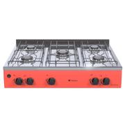 Fogão 5 Bocas Venax Grand Petit Vetro Vermelho - Bivolt - Grpv550