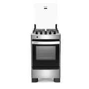 Fogão 4 Bocas Brastemp Clean Inox - Bivolt - Bfo4naruna