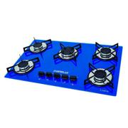 Cooktop 5 Bocas Chamalux Azul - Tripla Chama - Gás Bivolt Cooktop 5 Bocas Chamalux Azul - Tripla Chama - Gás Bivolt