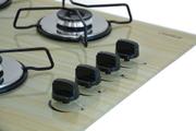 Cooktop 4 Bocas Chamalar Marrom - Ultra Chama Amadeirado Claro - Gás Bivolt Cooktop 4 Bocas Chamalar Marrom - Ultra Chama Amadeirado Claro - Gás Bivolt