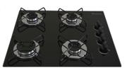 Cooktop 4 Bocas Chamalar Preto – Ultra Chama – Gás Bivolt