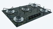 Cooktop 5 Bocas Chamalar Preto - Ultra Chama Mesclado - Gás Bivolt Cooktop 5 Bocas Chamalar Preto - Ultra Chama Mesclado - Gás Bivolt