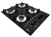 Cooktop 4 Bocas D&d Preto - Gás Bivolt - Ce04p
