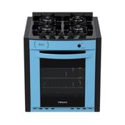 Fogão 4 Bocas de Embutir Venax Gaudi Prisma Vitreo Bl Azul Mesa em Vidro – Bivolt