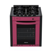 Fogão 4 Bocas de Embutir Venax Gaudi Prisma Vitreo Bl Rosa Mesa em Vidro - Bivolt