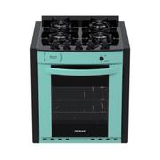 Fogão 4 Bocas de Embutir Venax Gaudi Prisma Vitreo Bl Verde Mesa em Vidro - Bivolt