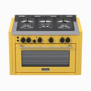 Fogão 5 Bocas de Embutir Venax Temis Amarelo - 110v - 25982 Fogão 5 Bocas de Embutir Venax Temis Amarelo - 110v - 25982