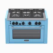 Fogão 5 Bocas de Embutir Venax Temis Azul - 110v - 25983 Fogão 5 Bocas de Embutir Venax Temis Azul - 110v - 25983
