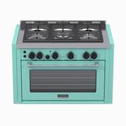 Fogão 5 Bocas de Embutir Venax Temis Verde - 110v - 25989 Fogão 5 Bocas de Embutir Venax Temis Verde - 110v - 25989