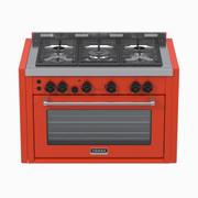 Fogão 5 Bocas de Embutir Venax Temis Vermelho - 220v - 25992 Fogão 5 Bocas de Embutir Venax Temis Vermelho - 220v - 25992