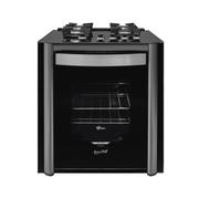 Fogão 4 Bocas de Embutir Fischer Gran Cheff Preto Mesa em Vidro - 110v - 32750-92664