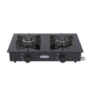 Fogão 2 Bocas Venax Flamalar Vitreo Preto Mesa em Vidro - 23110