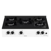 Fogão 5 Bocas Venax Grand Petit Line Branco Mesa em Vidro - Bivolt