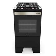 Fogão 4 Bocas Mueller Piacere Vetro G6 Preto Mesa em Vidro – Bivolt – 60123005