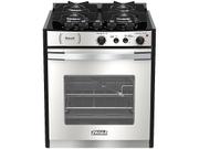 Fogão 4 Bocas de Embutir Venax Gaudi Platinum Vitreo Inox Mesa em Vidro - 220v - 22105