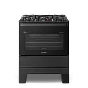 Fogão 5 Bocas Esmaltec Ideal Master Glass Preto Mesa em Vidro - Bivolt