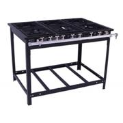 Fogão 6 Bocas Venâncio Industrial Baixa Pressão Preto - E6d3e