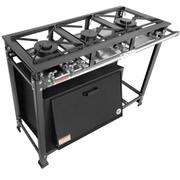Fogão 3 Bocas Mr Fogões Baixa Pressão C/ Forno Preto
