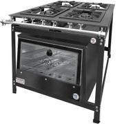 Fogão 4 Bocas Mr Fogões Standard Baixa Pressão C/ Forno Preto