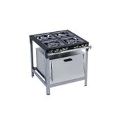 Fogão 4 Bocas Metalmaq S2000 Com Forno Inox