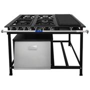 Fogão 4 Bocas Fundiferro Industrial Com Forno Preto - P7
